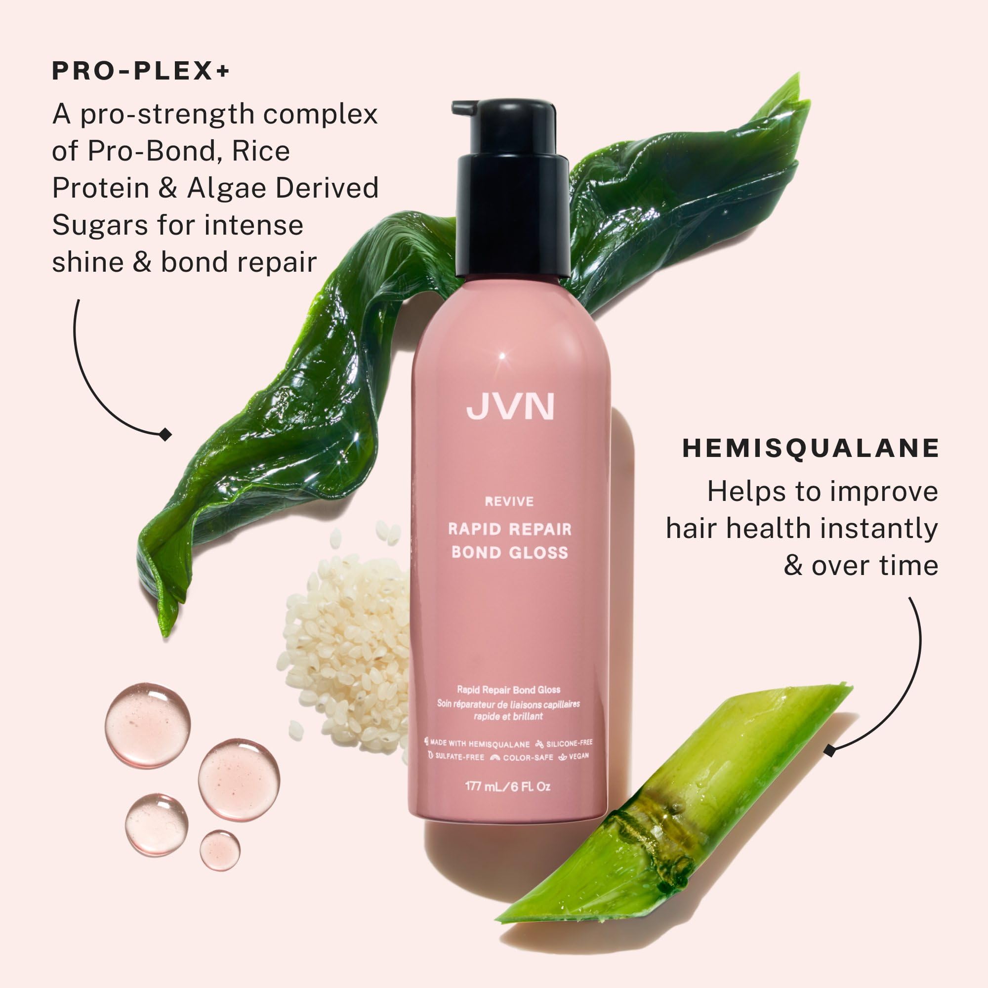 Texture of JVN Revive Rapid Repair Bond Gloss gel