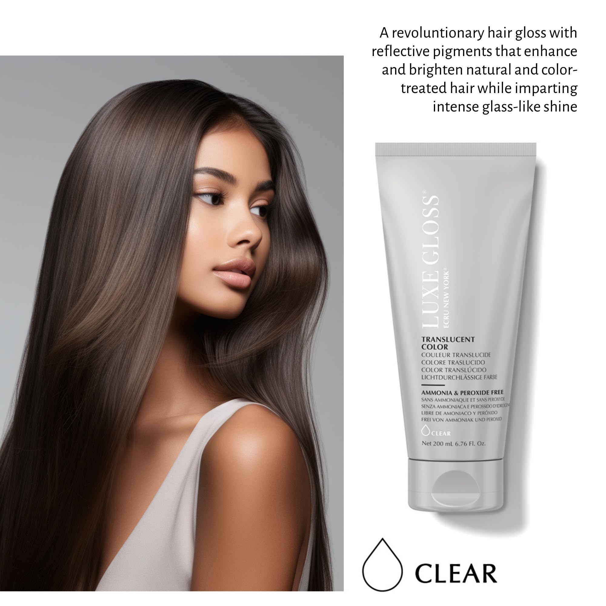 Luxury hair care product for glass-like shine