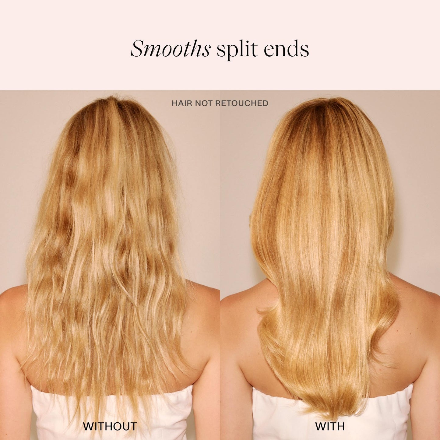 Comparison of hair before and after JVN bond treatment