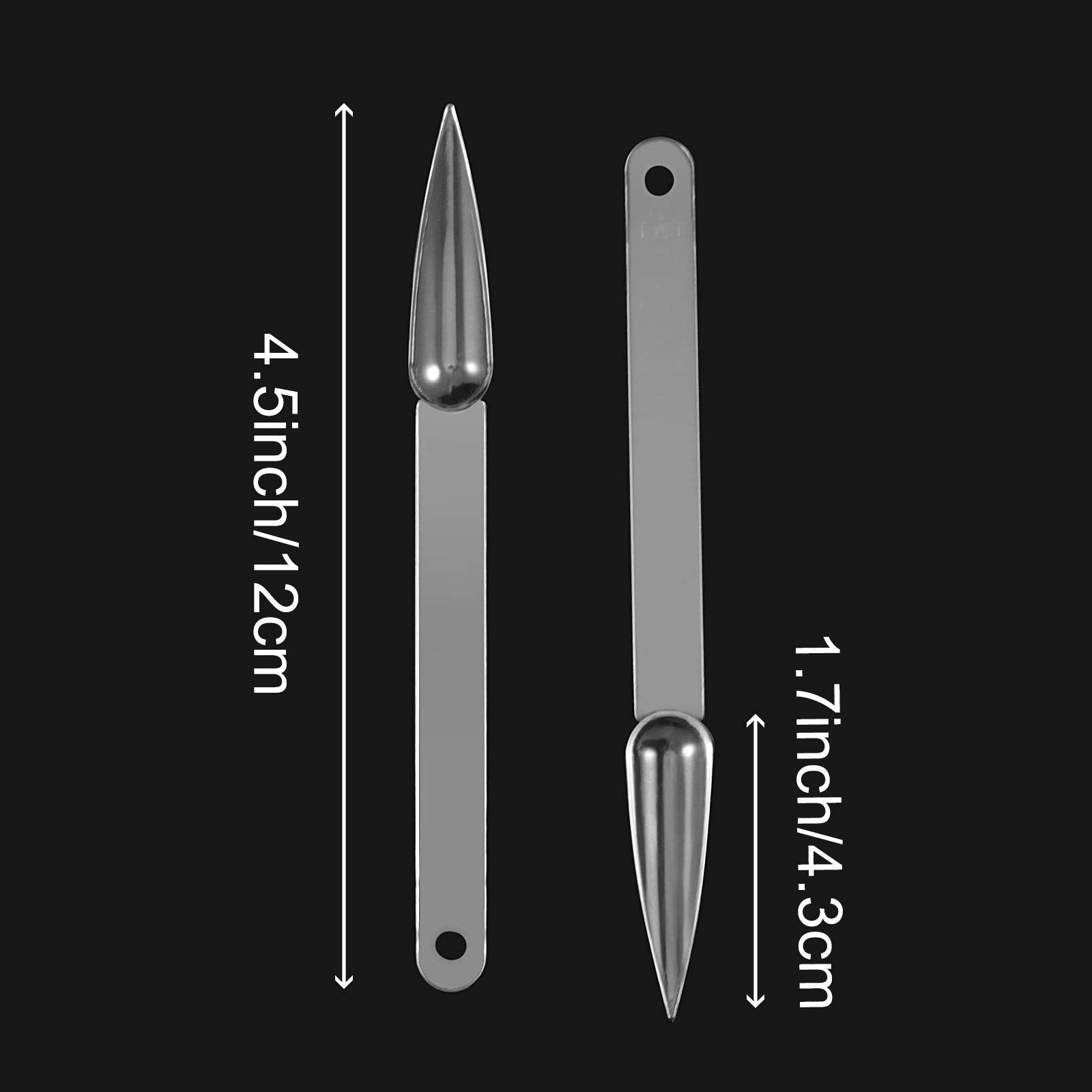 Close up of stiletto nail art practice display sticks