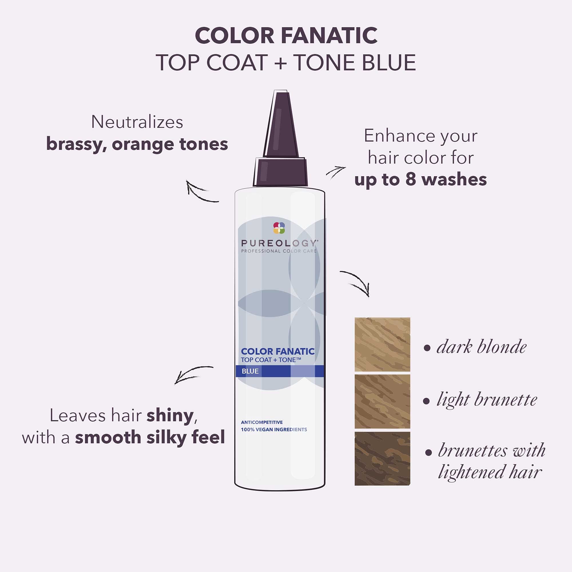 Back of Pureology Color Fanatic bottle showing ingredients and instructions