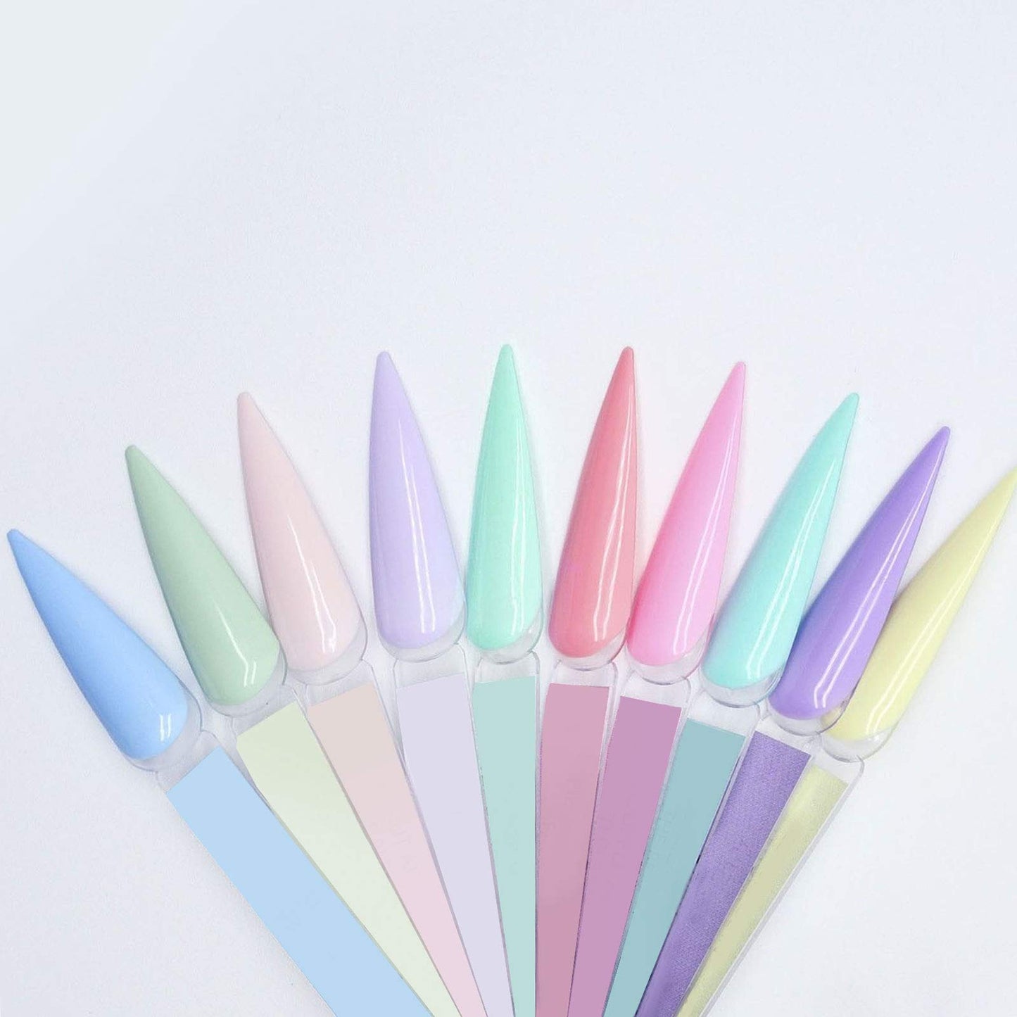 Set of 150 nail color sample sticks for DIY manicure
