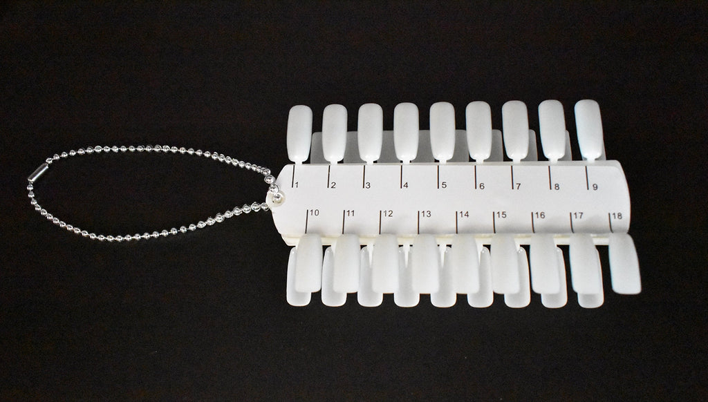 Art&Beauty nail color swatch board with metal ball chain