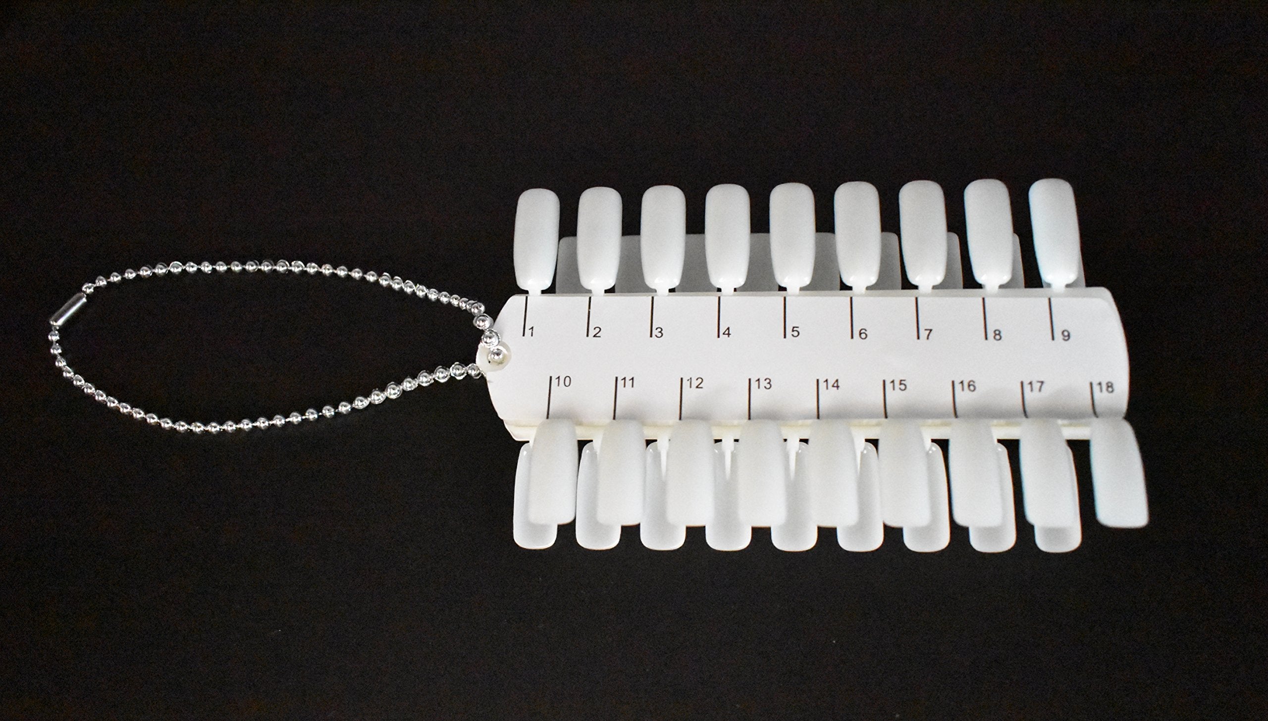 Art&Beauty nail color swatch board with metal ball chain