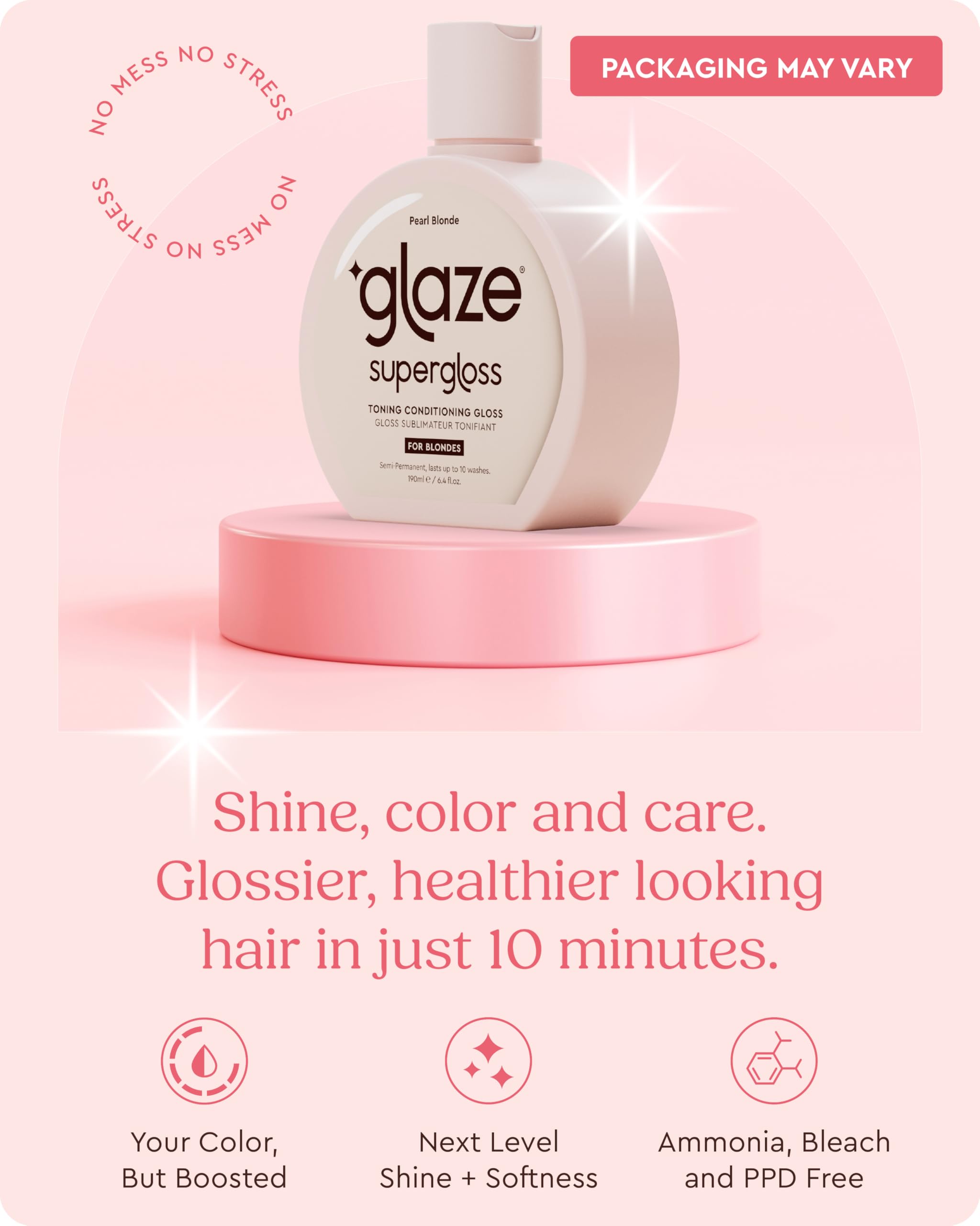 Back of Glaze Supergloss bottle with ingredients