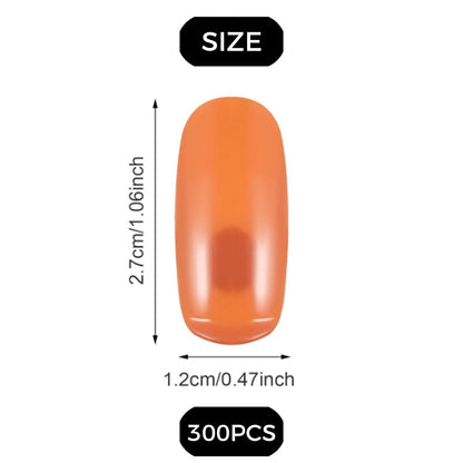 Bulk 300 piece set of medium length nail art training tips