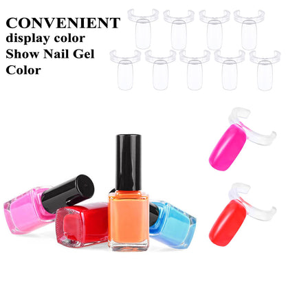 250 piece nail color chart display rings set