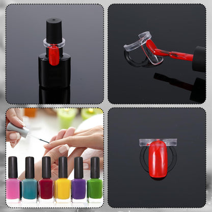 Reusable nail polish sample rings for DIY manicure