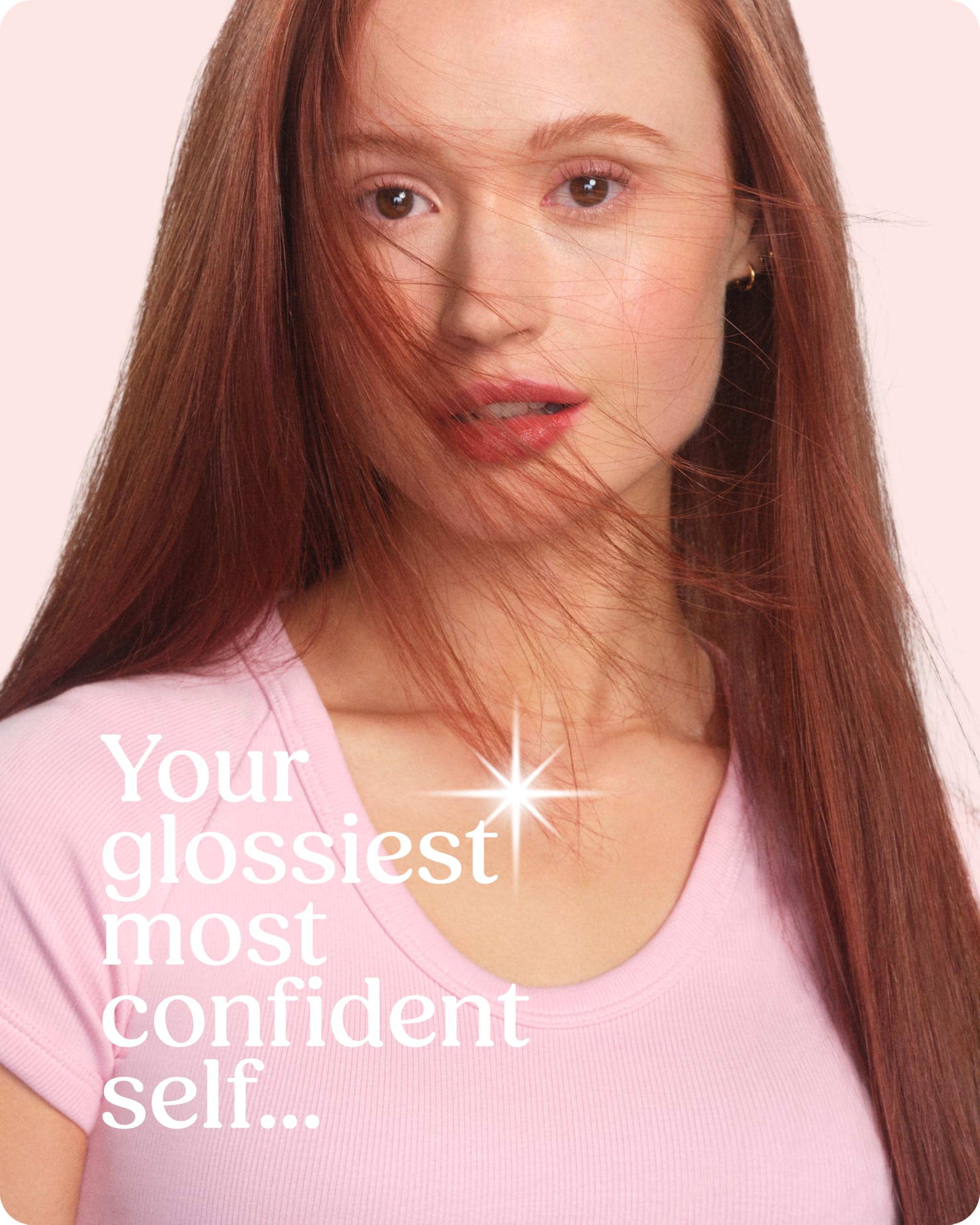 Glaze hair gloss liquid formula texture demonstration