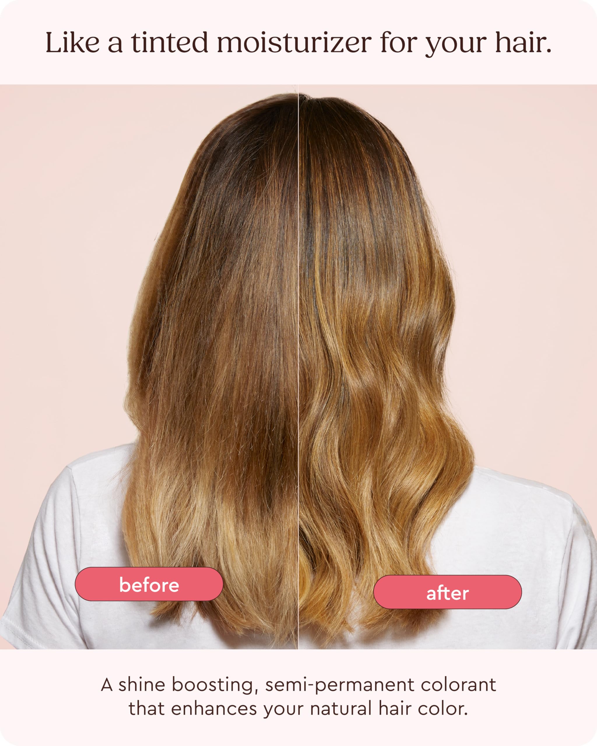Glaze hair gloss packaging details