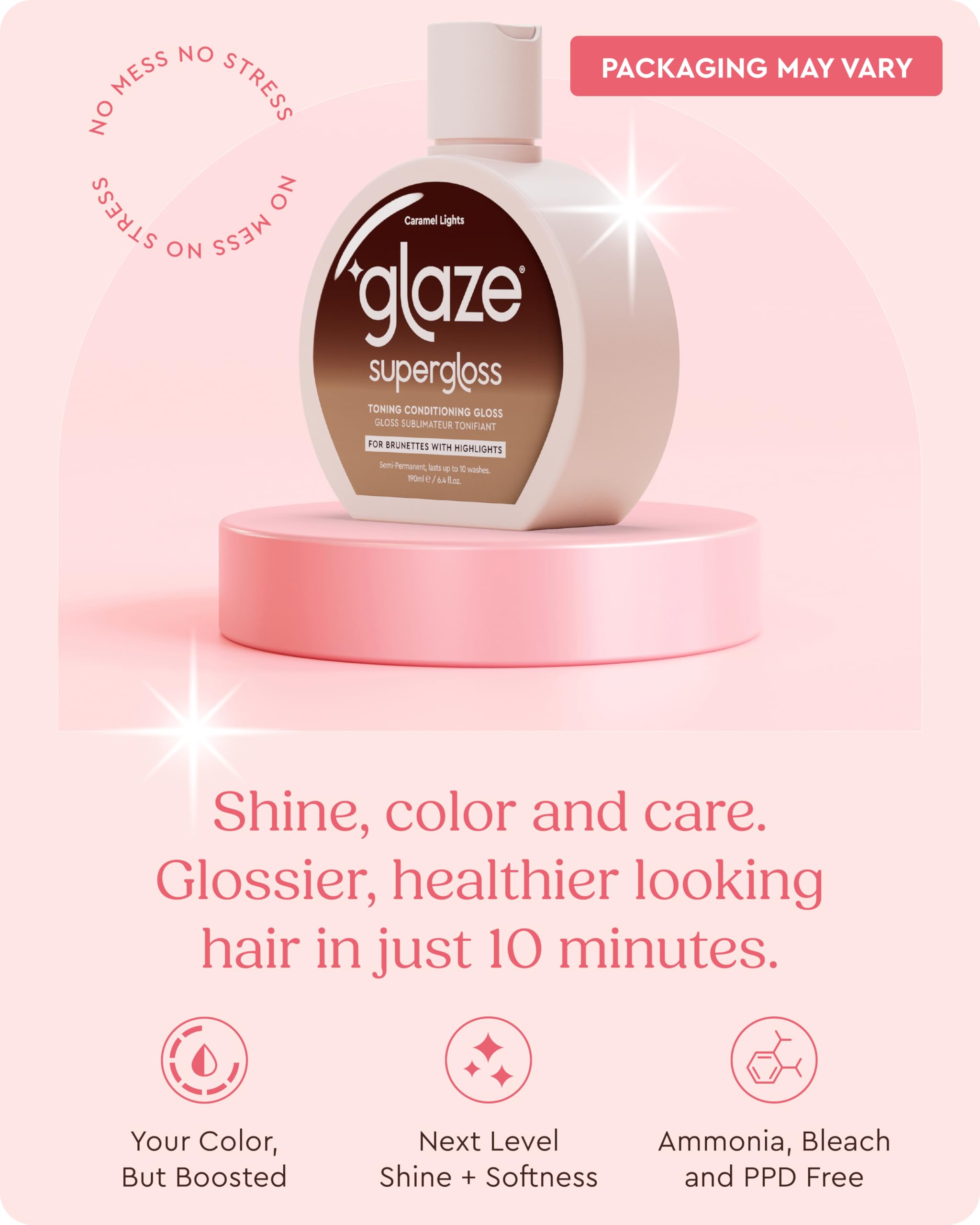 Glaze color conditioning gloss 190ml bottle