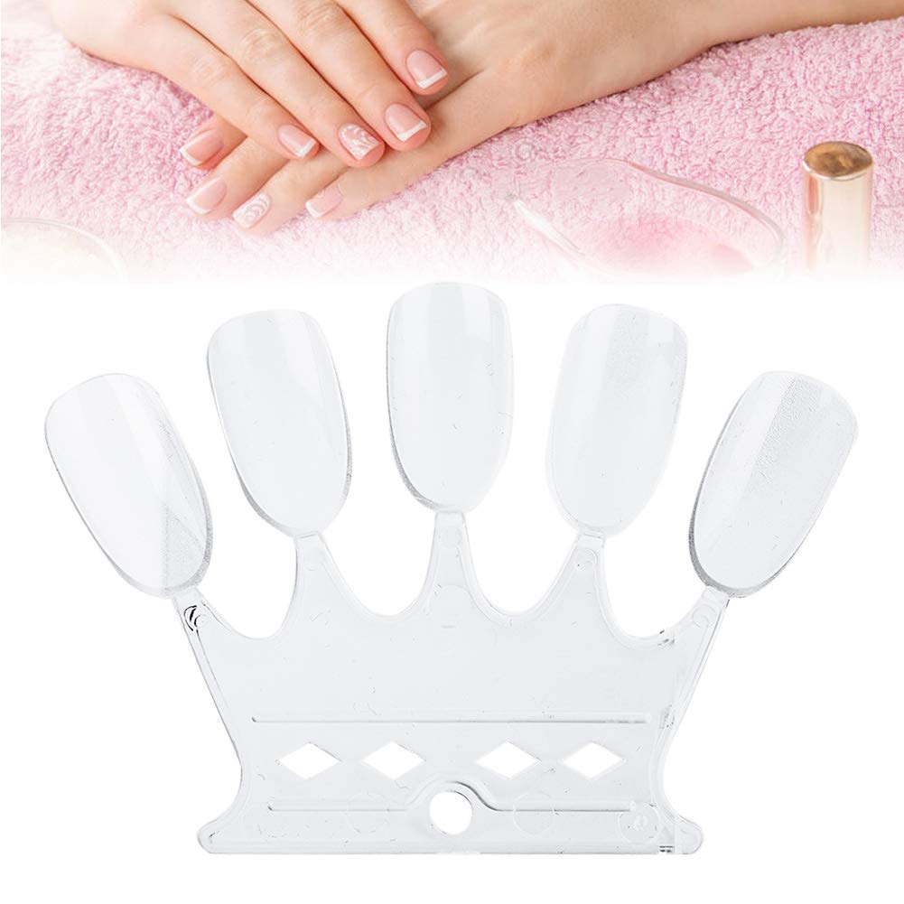 Nail art training tools showing transparent swatch sticks