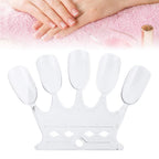 Nail art training tools showing transparent swatch sticks