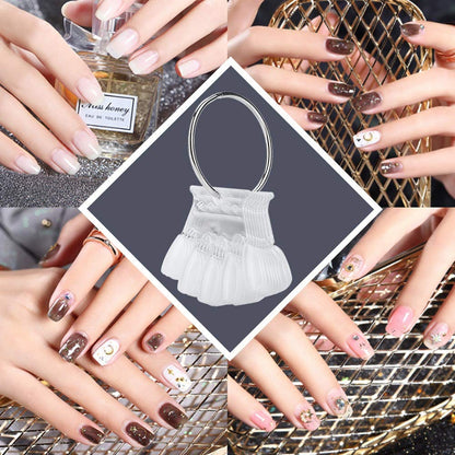 Set of 50 nail art tips for gel polish color organization