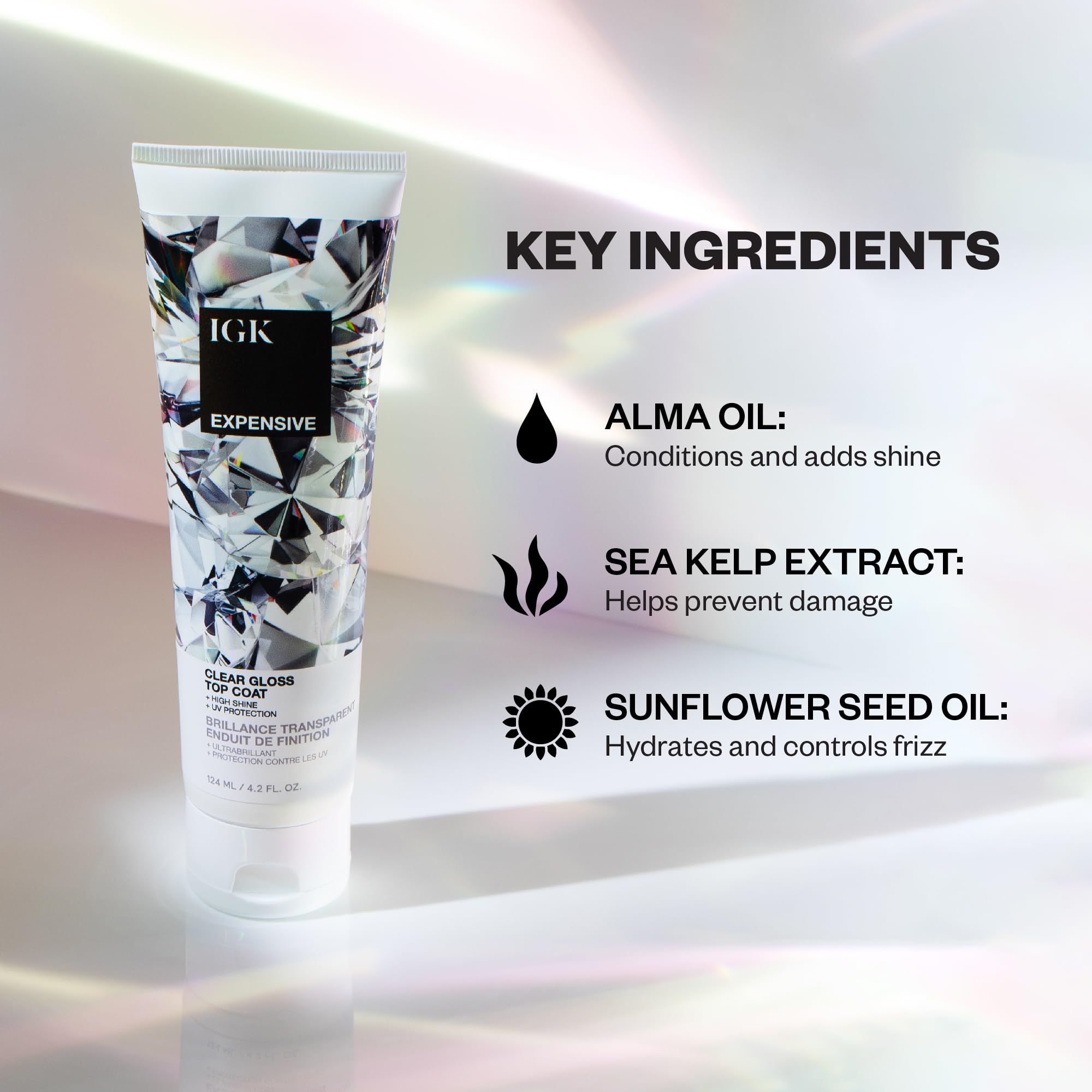 IGK Expensive Amla Oil treatment bottle side view