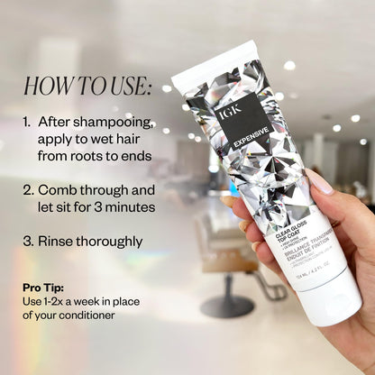 IGK hair gloss product packaging details