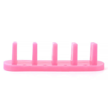 Rose colored nail art display stand for beginners