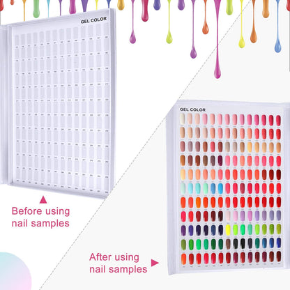Close up of 360 clear false nail tips included with Eyxformula organizer