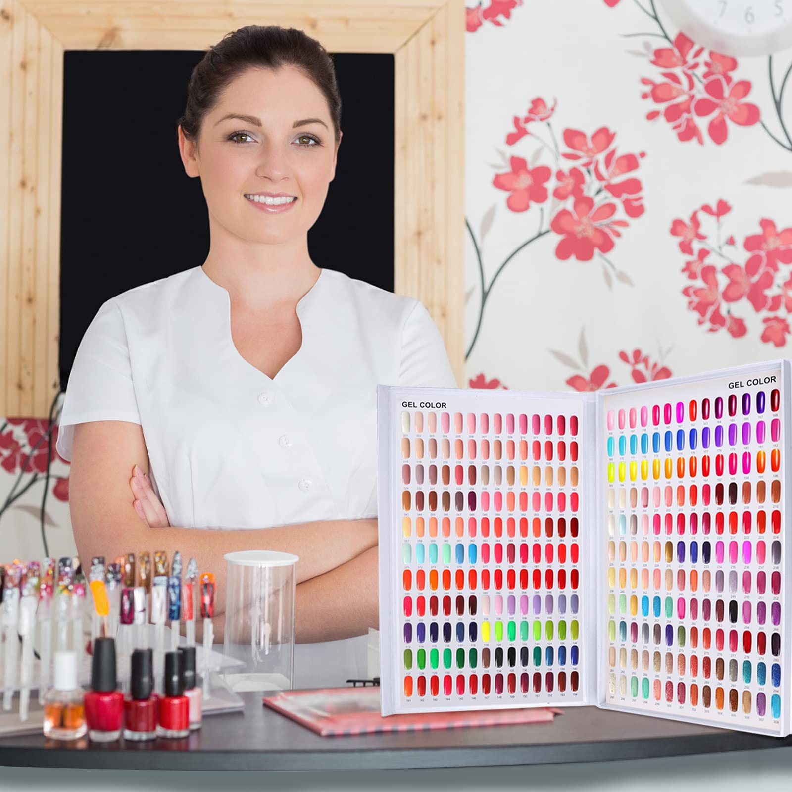 Eyxformula nail art sample organizer for professional salon use