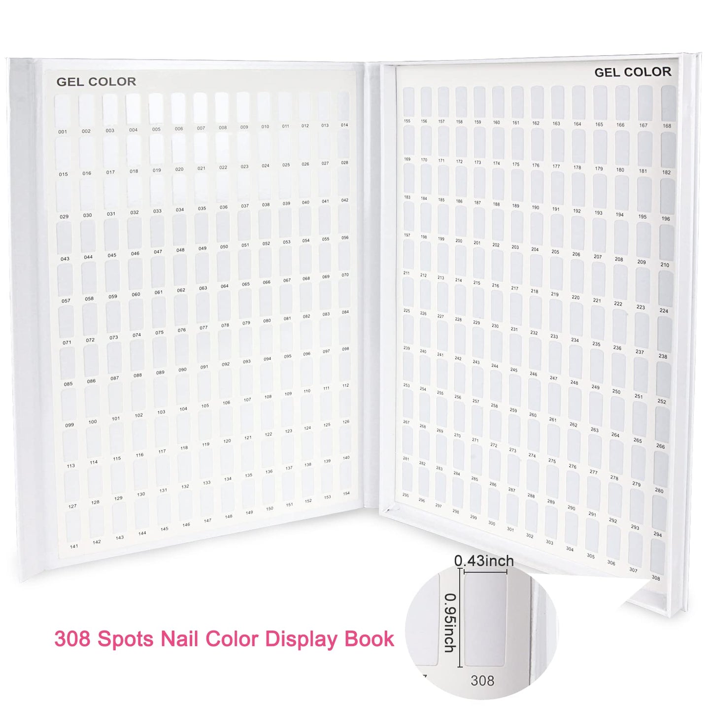DIY manicure nail color chart book for home organization