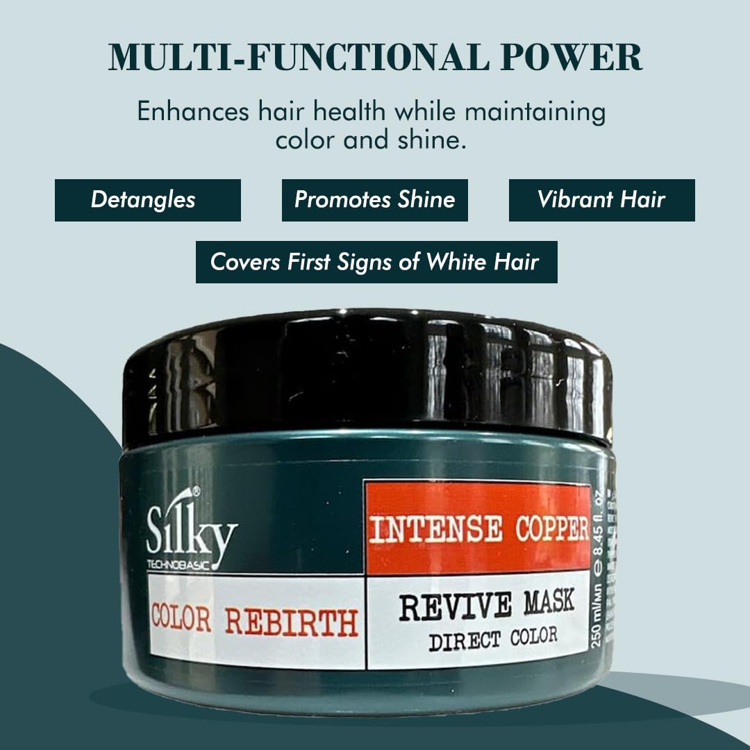SILKY Technobasic color refreshing deep conditioning mask for vibrant ginger hair