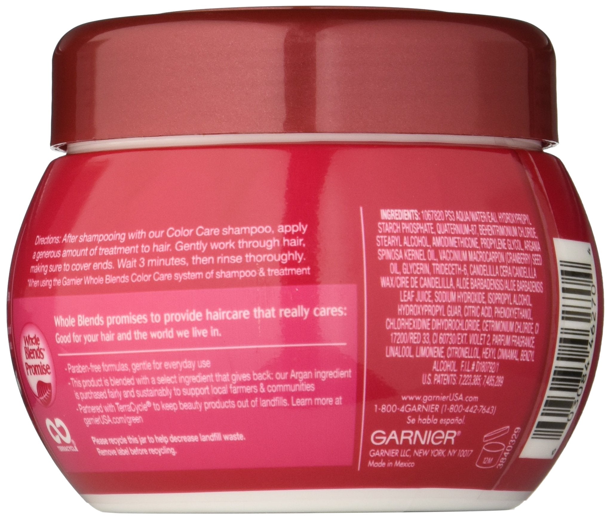 Side profile of 10.1 fluid ounce container for imported color care mask