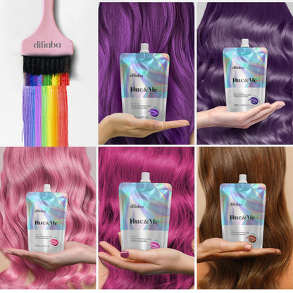 Difiaba Hue and Me Italian Rose temporary hair dye consistency cream