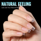 Top view of Tomicca professional full cover acrylic nail extensions