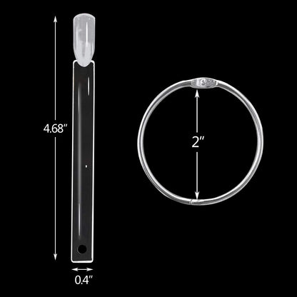 High quality transparent nail color sample sticks for DIY