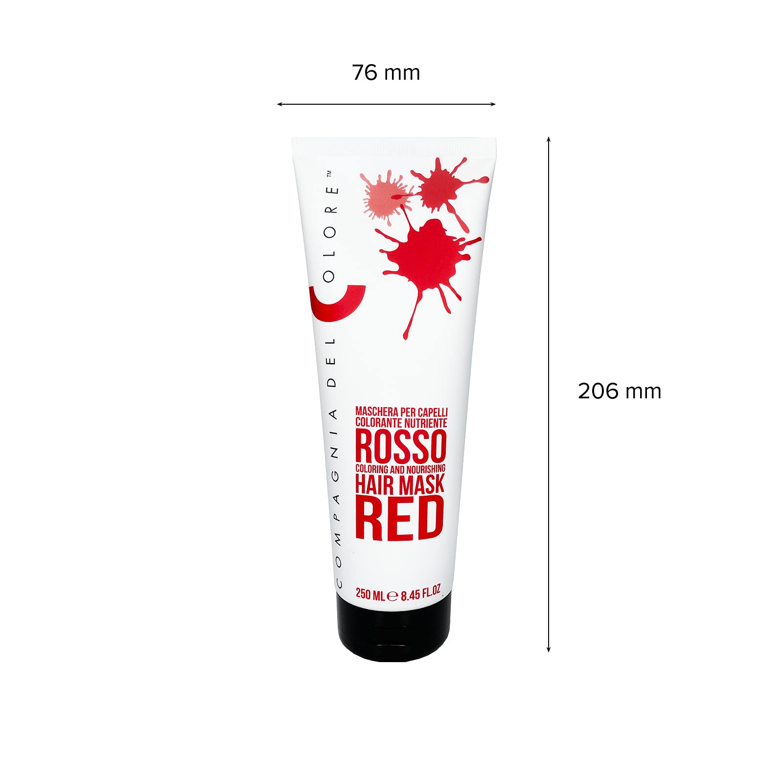 Compagnia Del Colore deep conditioning red hair mask texture and imported beauty treatment