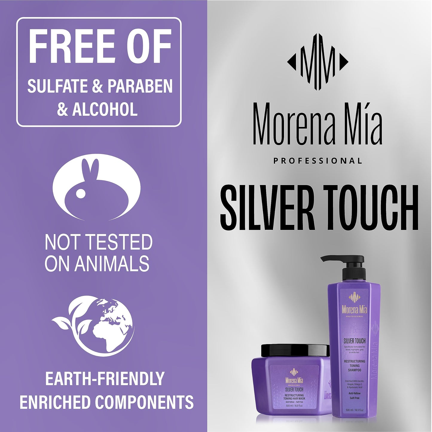 MAREE Morena Mia anti brass purple hair treatment application steps