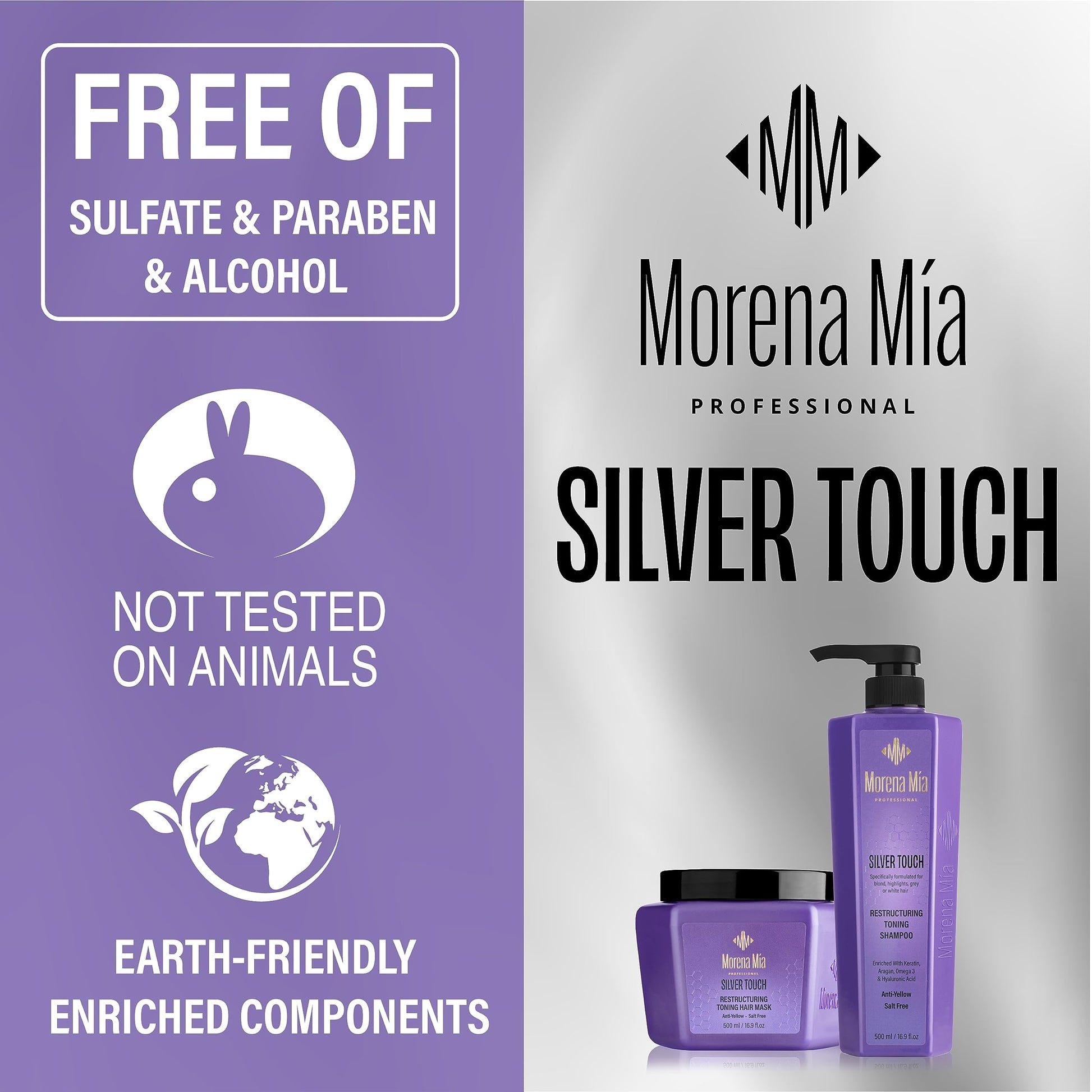MAREE Morena Mia anti brass purple hair treatment application steps