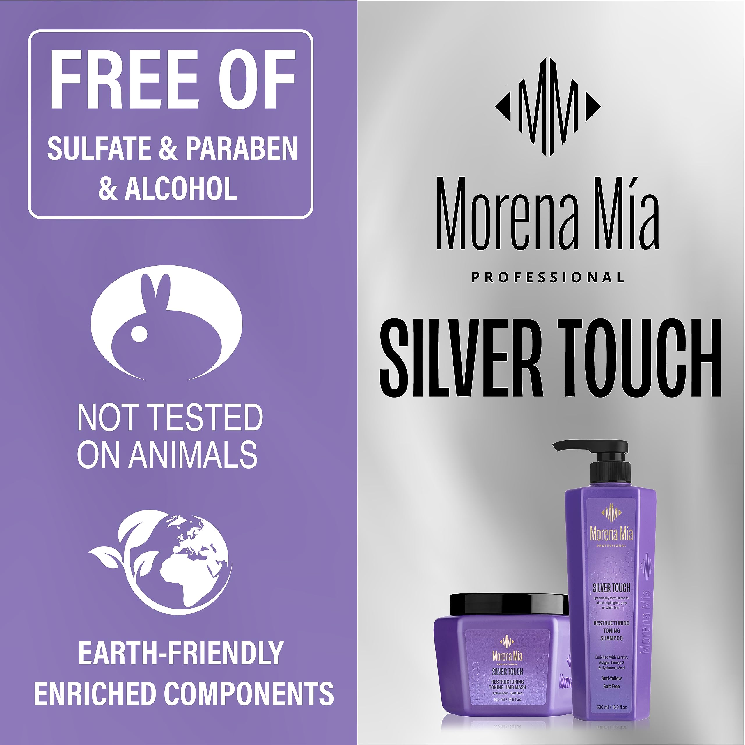MAREE Morena Mia anti brass purple hair treatment application steps