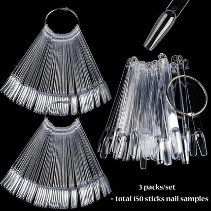 Fcozpjk ballerina shape nail practice tips on metal ring