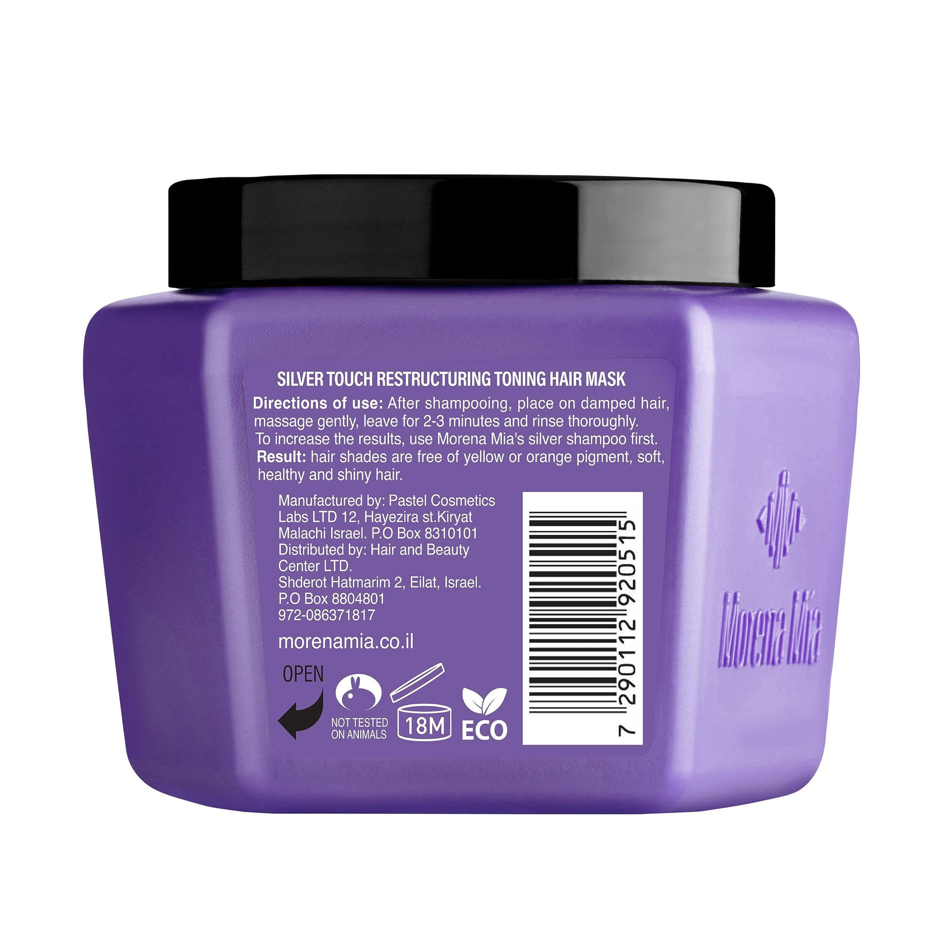 MAREE Morena Mia sulfate free purple mask packaging and volume details