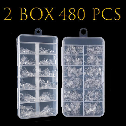 Wowitis clear nail tips set for professional salon use