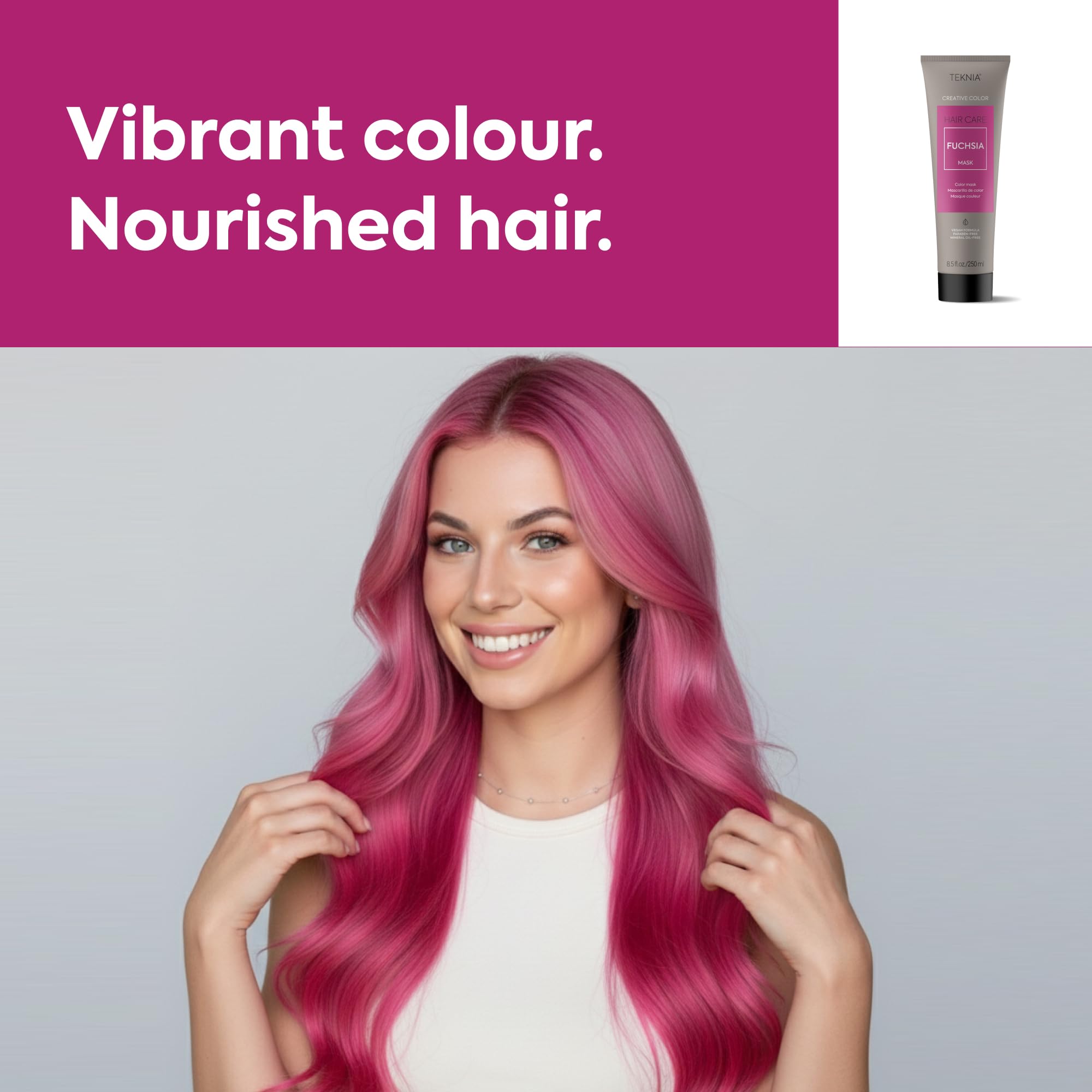 Lakme professional purple and pink tone enhancing hair cream container