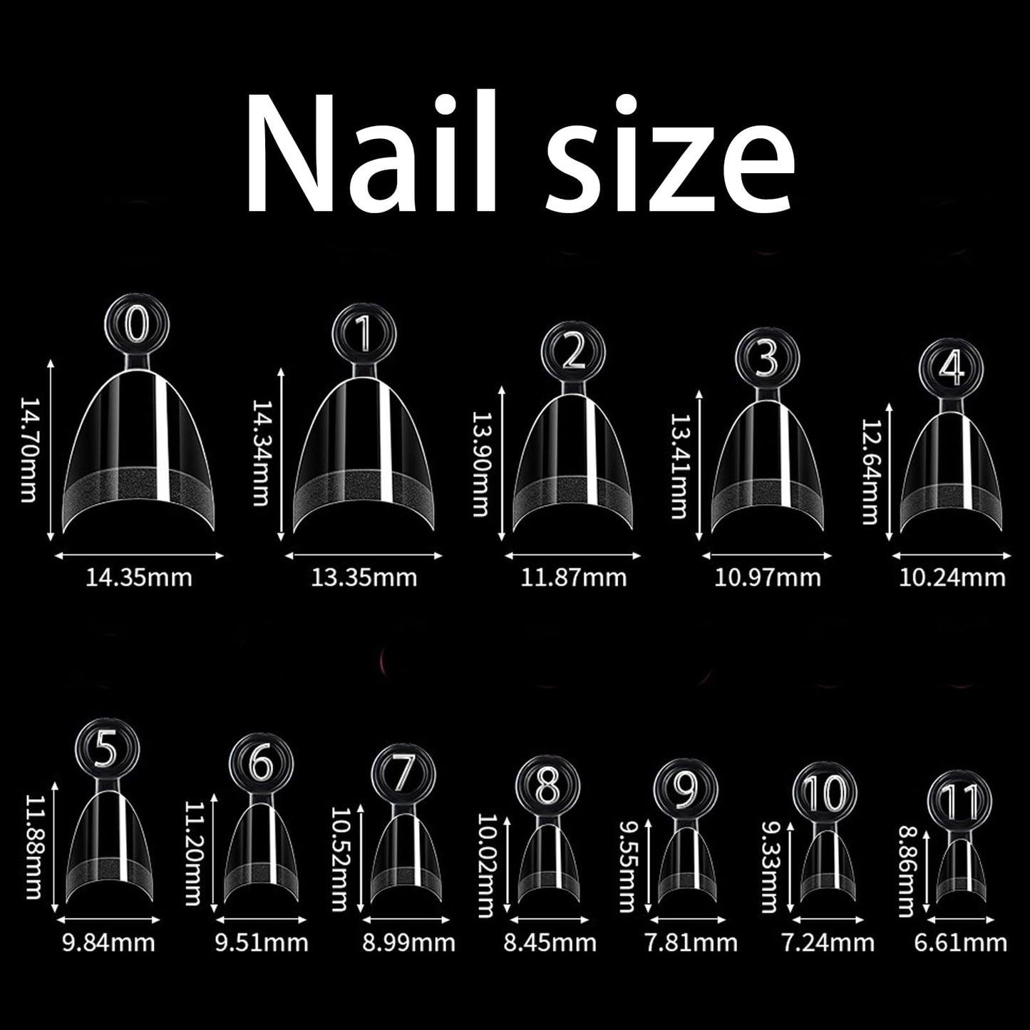 Wowitis soft gel acrylic nail tips for extensions