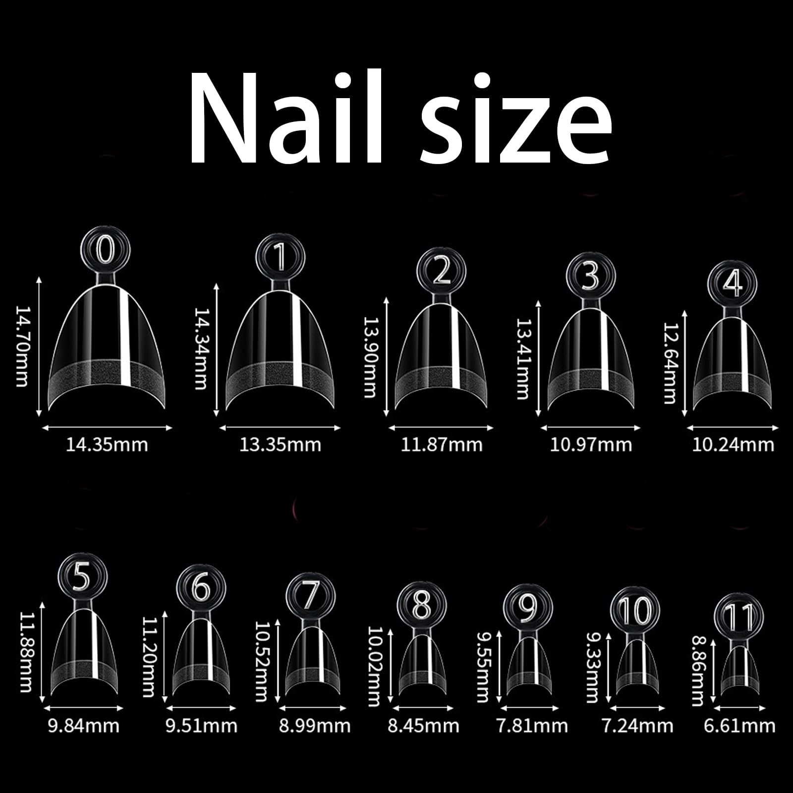 Wowitis soft gel acrylic nail tips for extensions