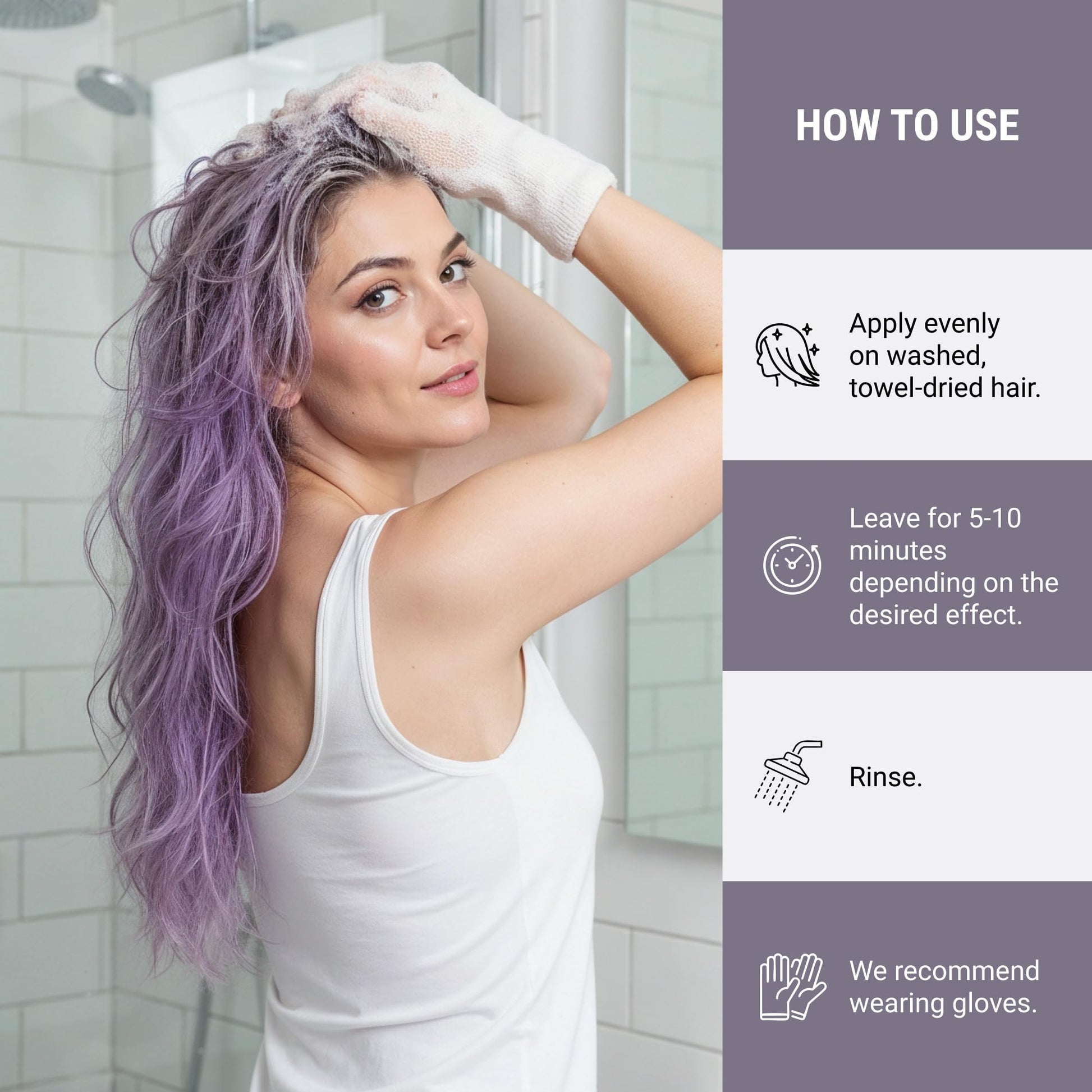 LakmÃ© Teknia violet gray temporary tone mask bottle perfect for repairing bleached hair strands