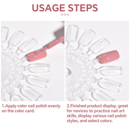 Clear acrylic nail practice tips for nail art salon