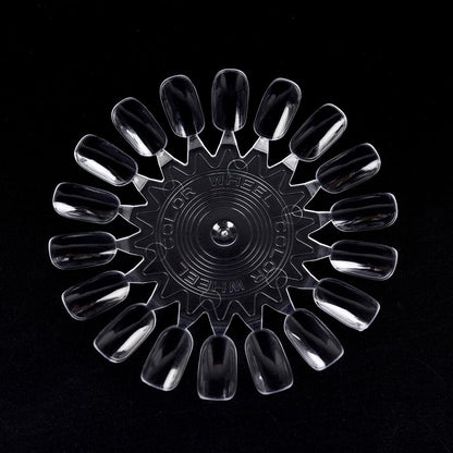 Nail polish swatch wheels for home DIY manicure
