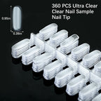 Transparent nail art practice tips for gel and acrylic
