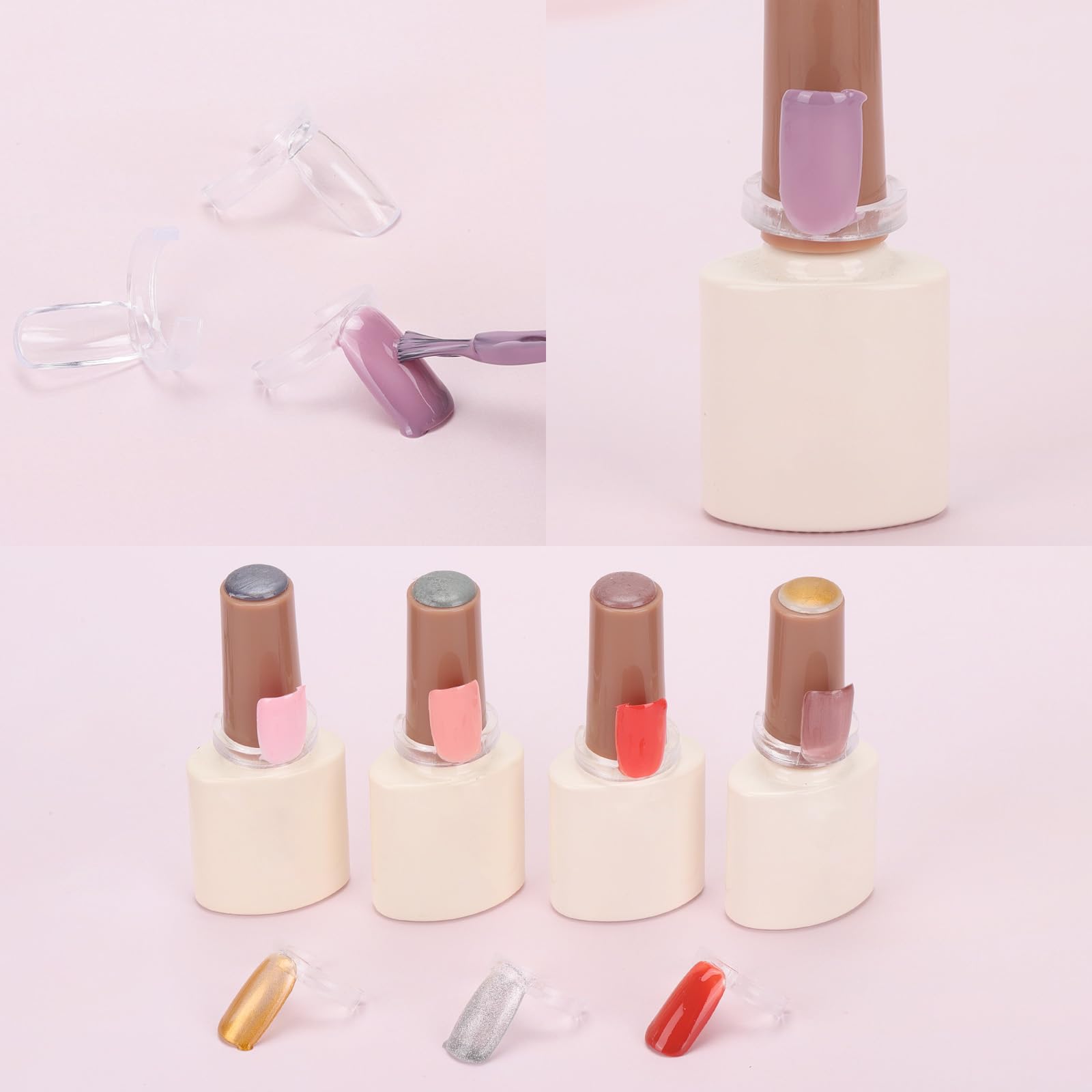 Tbestmax nail sample sticks organized on metal rings