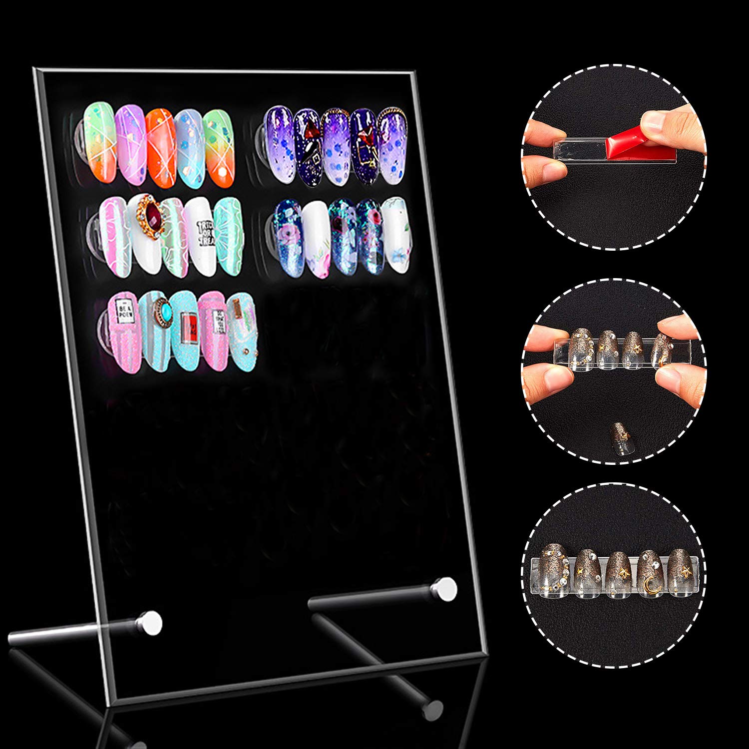 Noverlife nail art practice board with metal standoffs