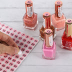 BTYMS plastic nail sample sticks arranged on a ring