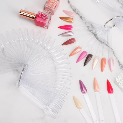 Professional nail art practice sticks for color testing