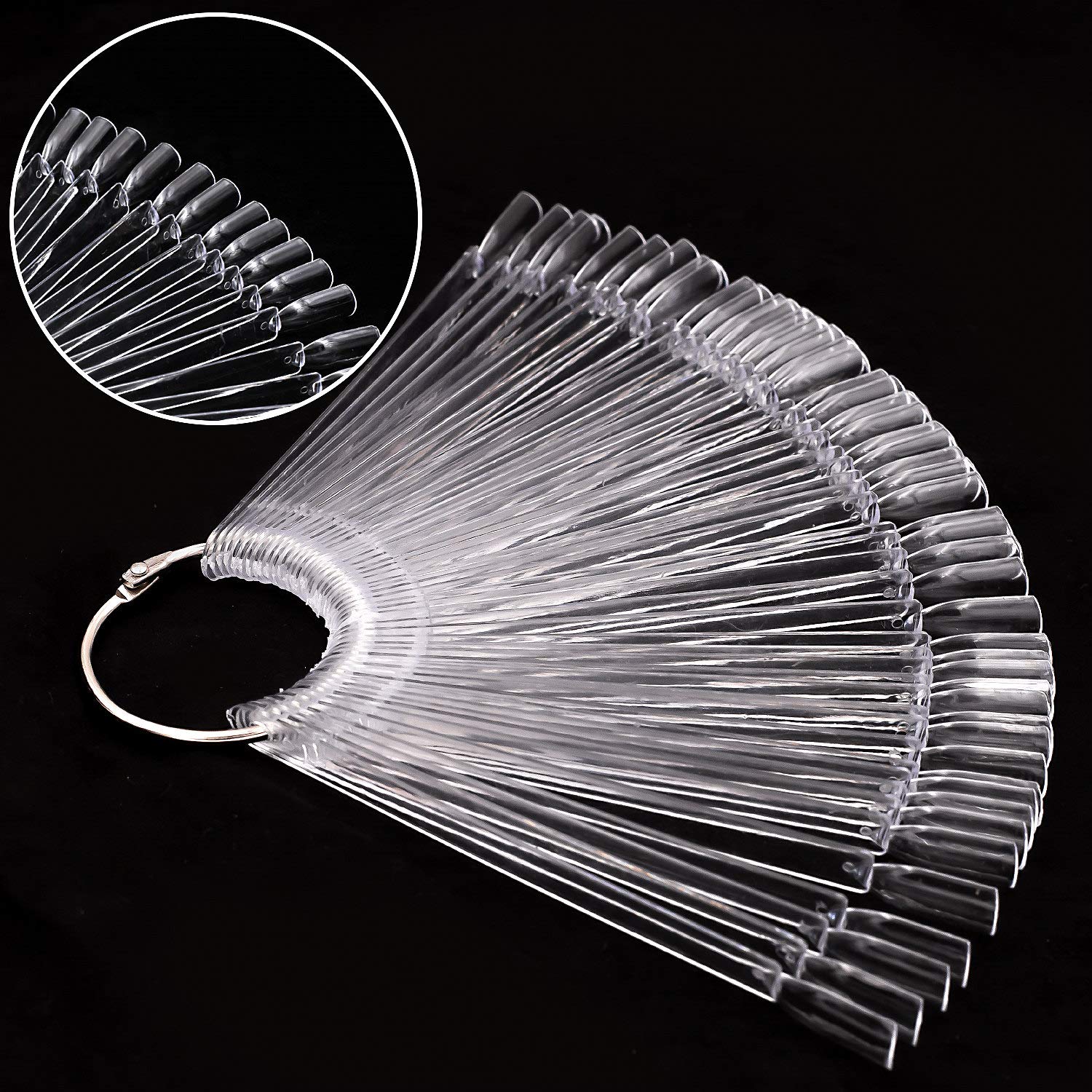 Full set of 150 clear nail polish color display sticks