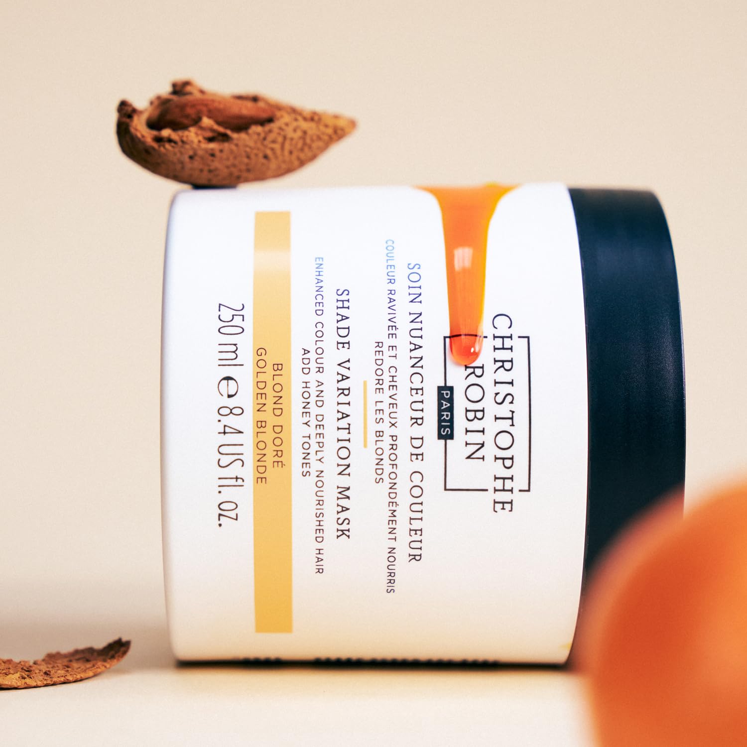 Luxury salon style color depositing nourishing mask product packaging