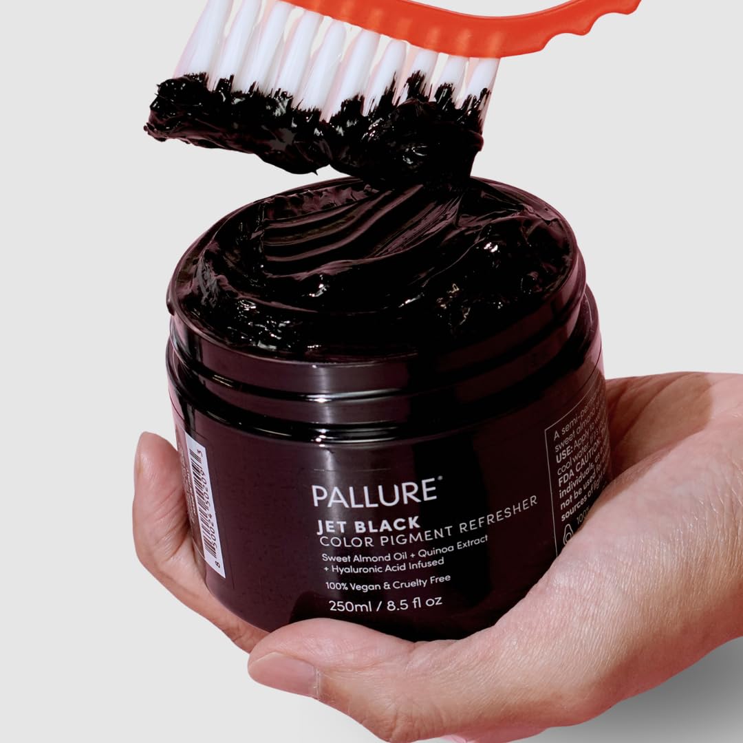 Pallure semi permanent color depositing conditioner bottle with hair tamer clips